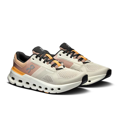 On Running Women's Cloudrunner 2 Shoes - Pearl / Tangerine