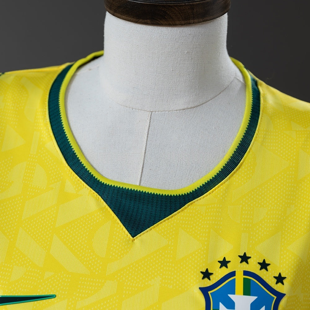 Women Brazil  Crop Tank Top Home Jersey 2026 World Cup Football Kit Soccer Shirt