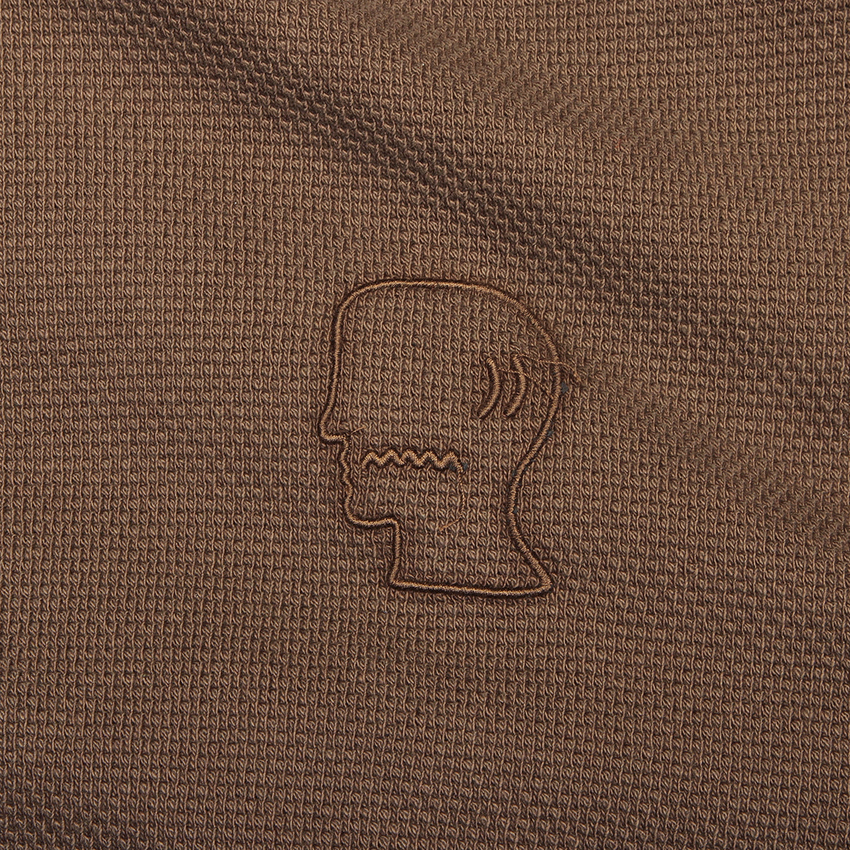 Boxy Thermal Mock Neck T-Shirt