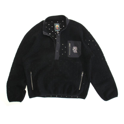 Hole Mock Neck Pullover
