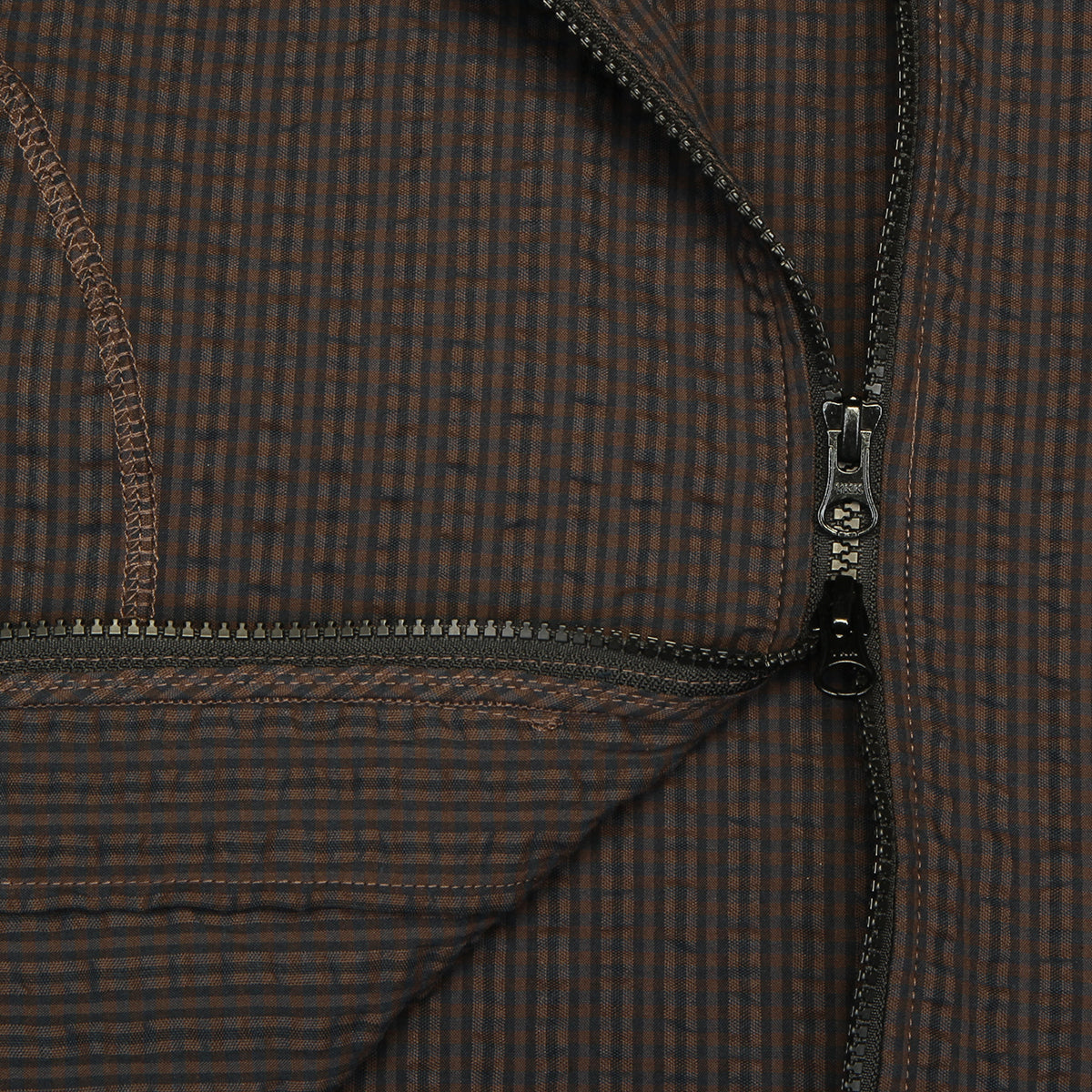 Women's Gingham Hooded Top
