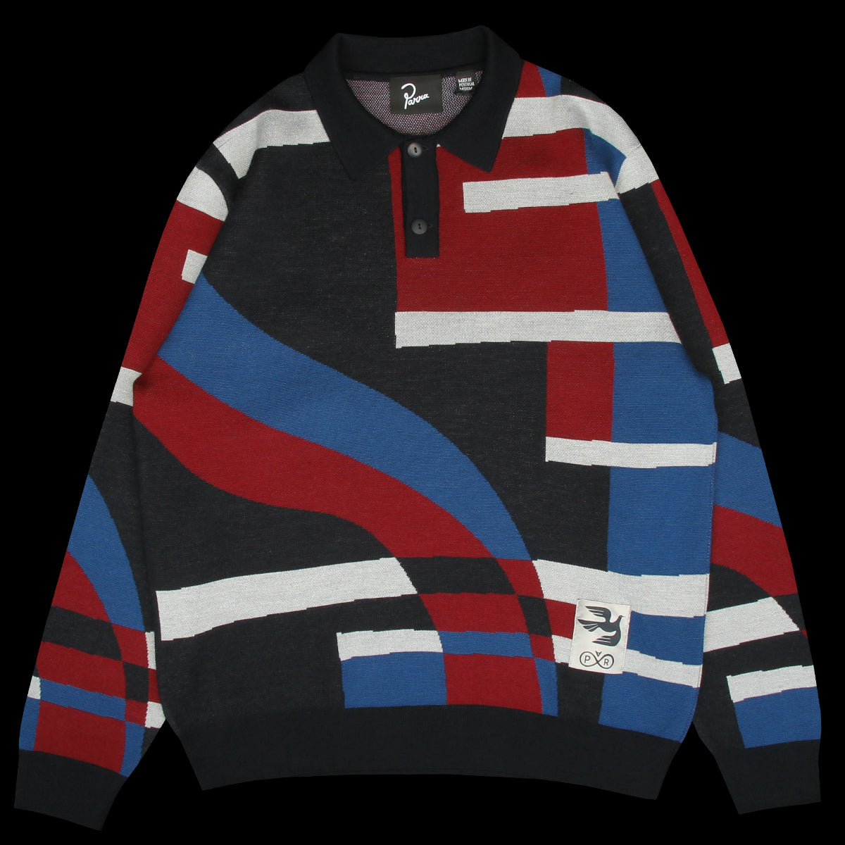 Vertical Forest Knitted Polo