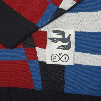Vertical Forest Knitted Polo