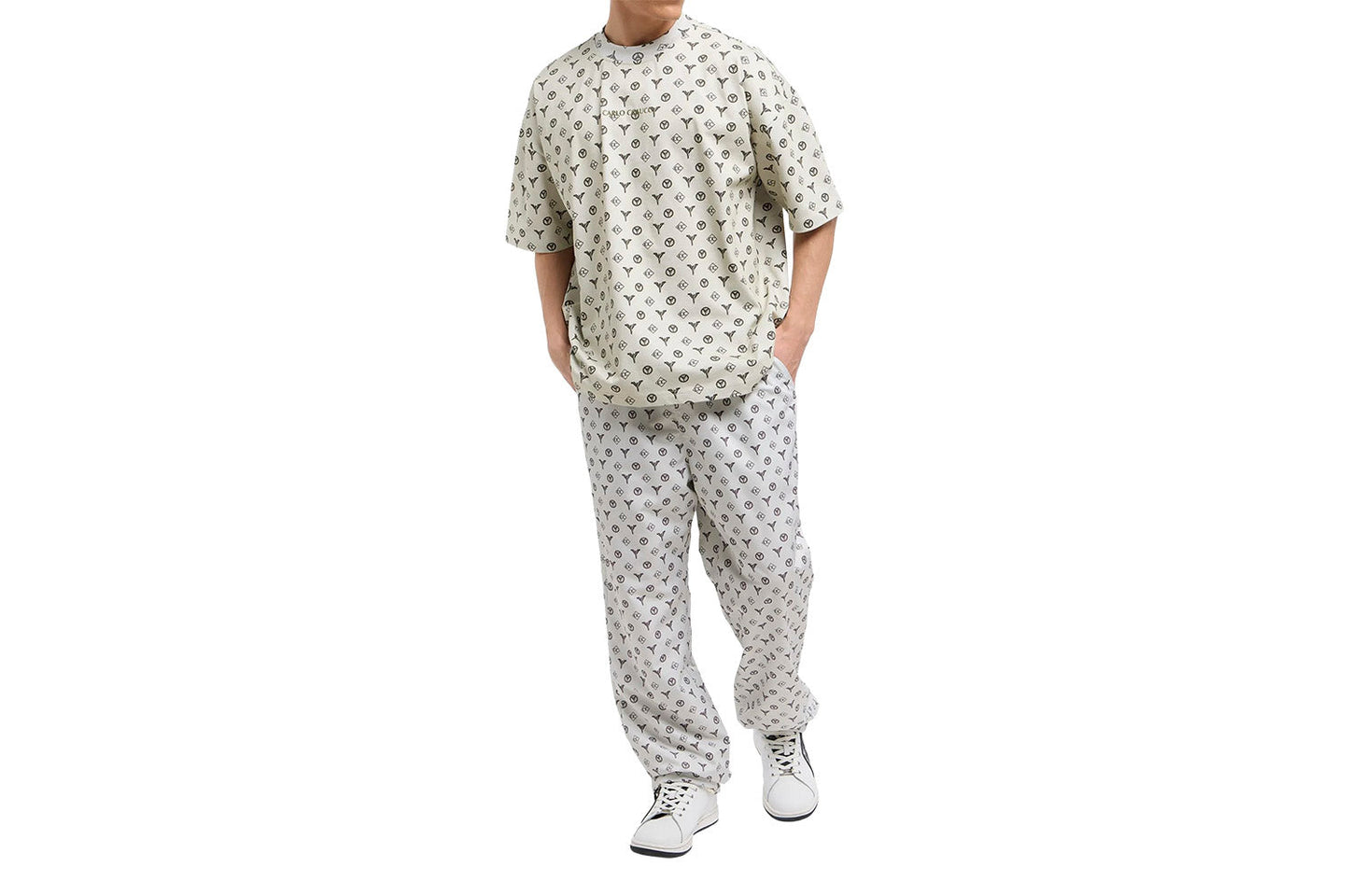 Oversize Logo T-Shirt - Torn pages of Colucci