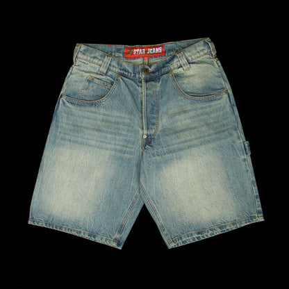 Faded C-Star Denim Shorts