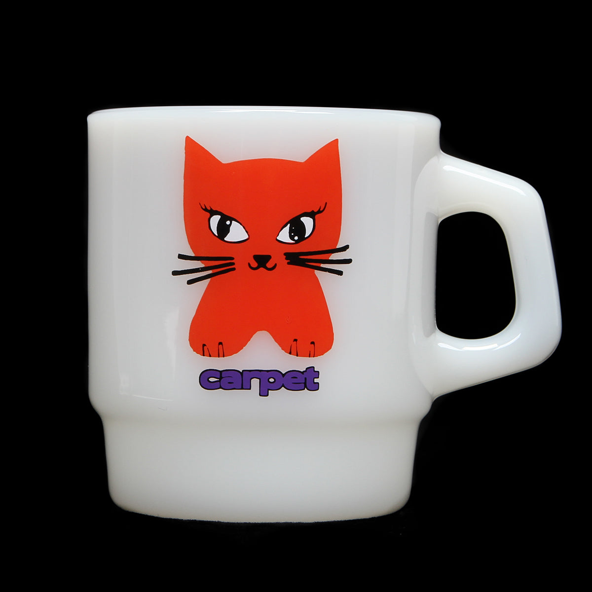 Cat Milk Glass Mug
