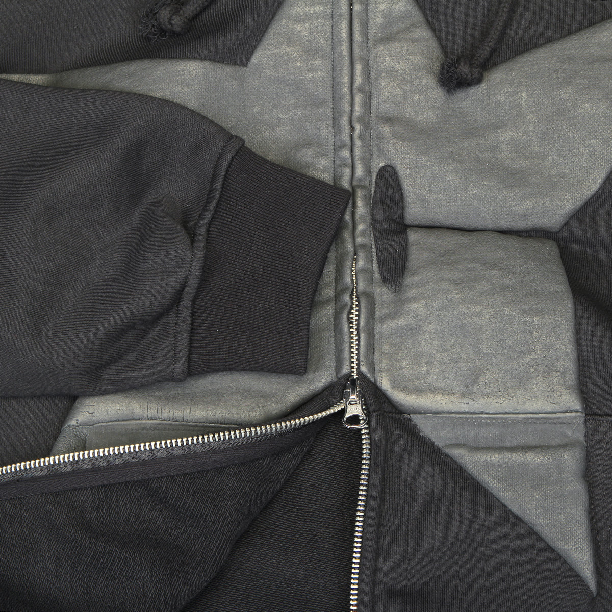 Puff Print Zip Hoodie