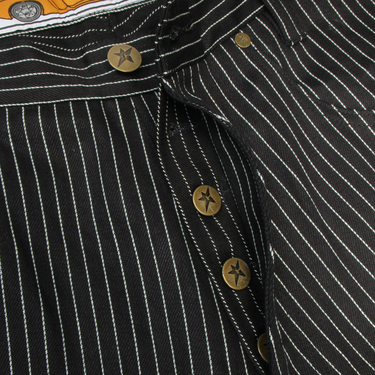 Selvedge Pinstripe Flag Jeans