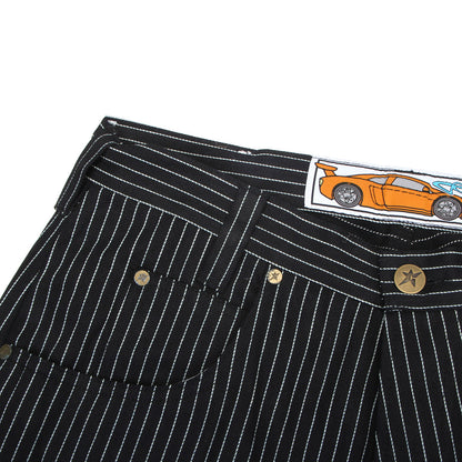 Selvedge Pinstripe Flag Jeans