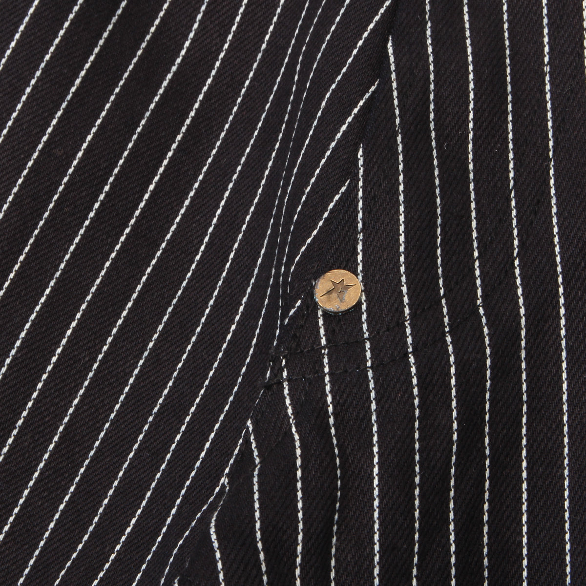 Selvedge Pinstripe Flag Jeans