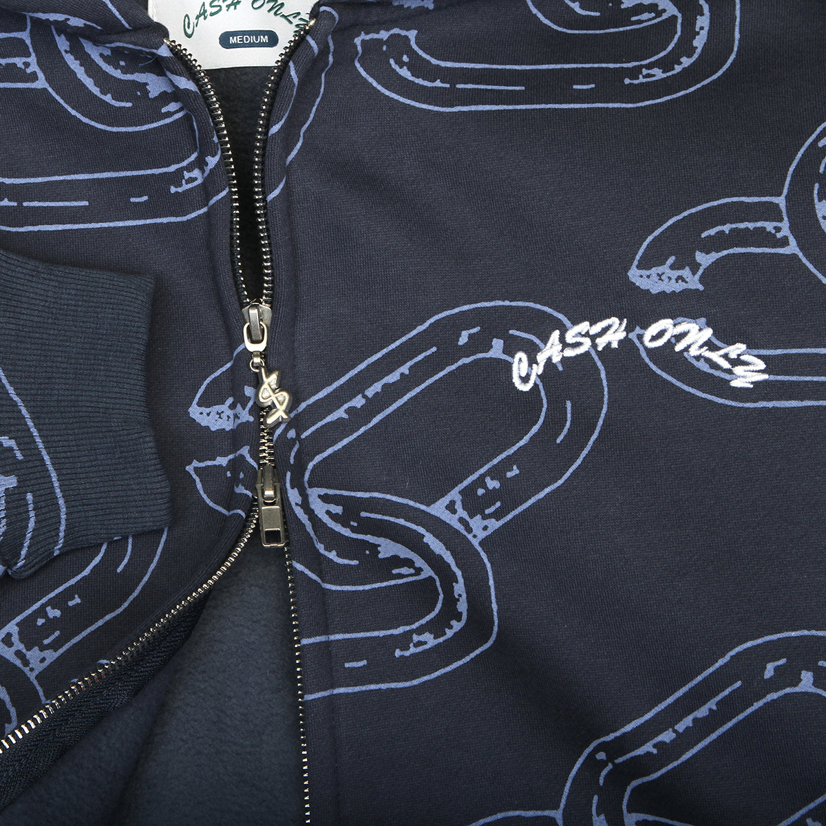 Chain Zip-Thru Hoodie
