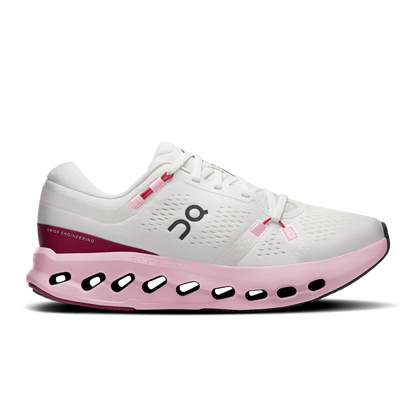 On Running Women's Cloudsurfer 2 Shoes - Ivory / Peony
