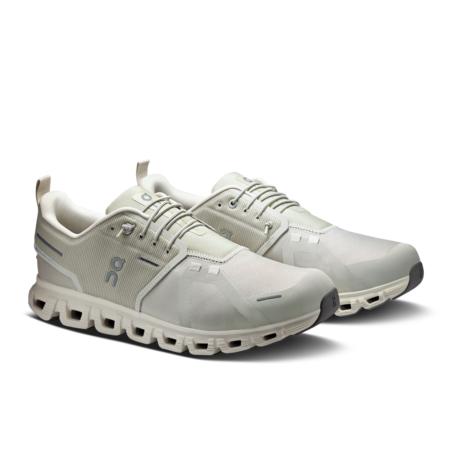 On Running Men's Cloud 6 Waterproof Shoes - Pelican / Ghost