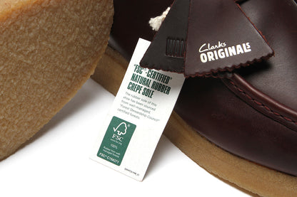 Wallabee Deep Red Leather
