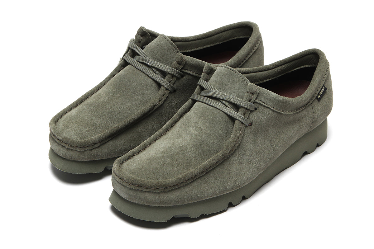 Women's Wallabee GTX Khaki/Green Suede