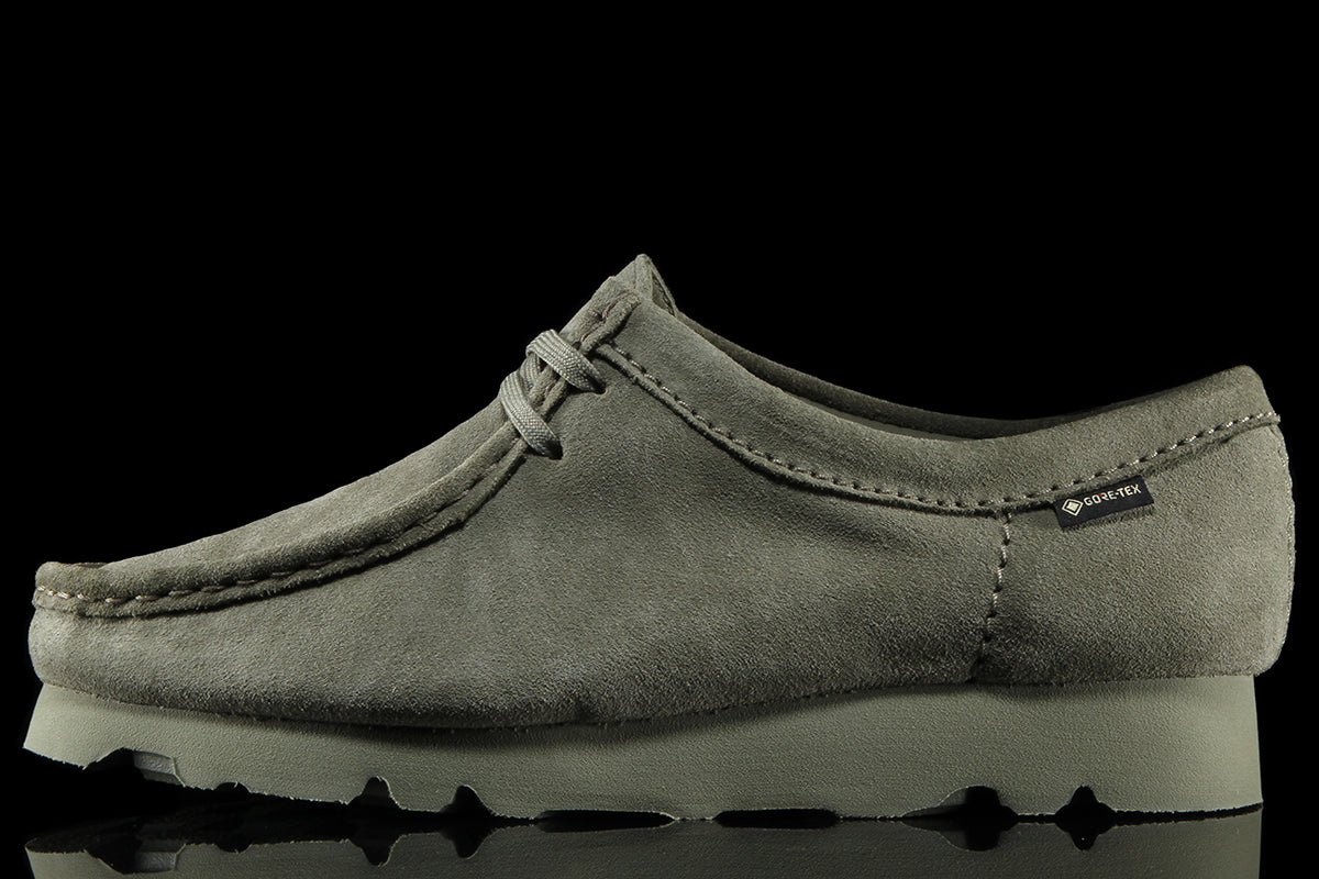 Women's Wallabee GTX Khaki/Green Suede
