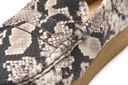 Women's Wallabee Loafer Grey Snake Leather
