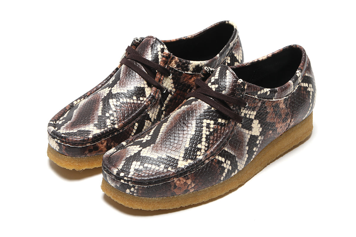 Wallabee Brown Snake Print