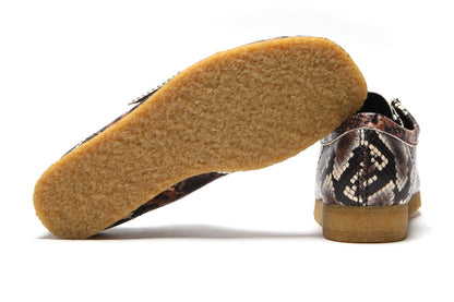 Wallabee Brown Snake Print