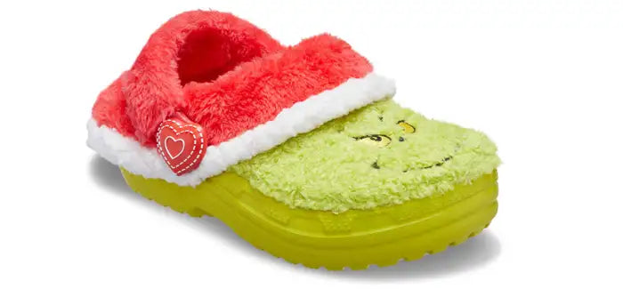 Crocs Kids' The Grinch Classic Lined Shoes - Green / Multicolor