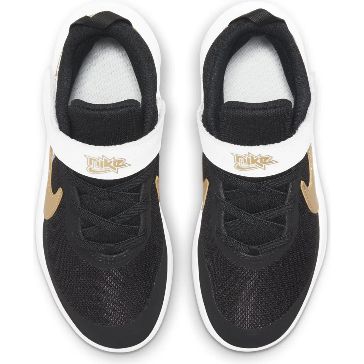 Nike Kids' Team Hustle D 10 Shoes - Black / Metallic Gold / White / Photon Dust