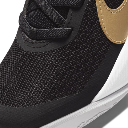 Nike Kids' Team Hustle D 10 Shoes - Black / Metallic Gold / White / Photon Dust