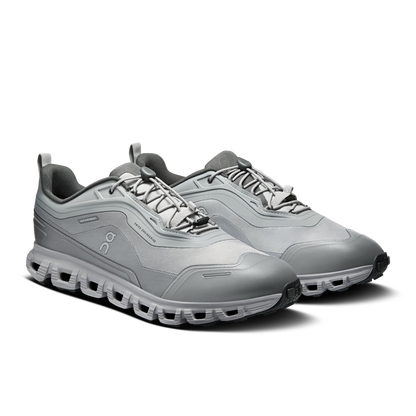 On Running Men's Cloud 6 Geo Waterproof Shoes - Alloy / Alloy