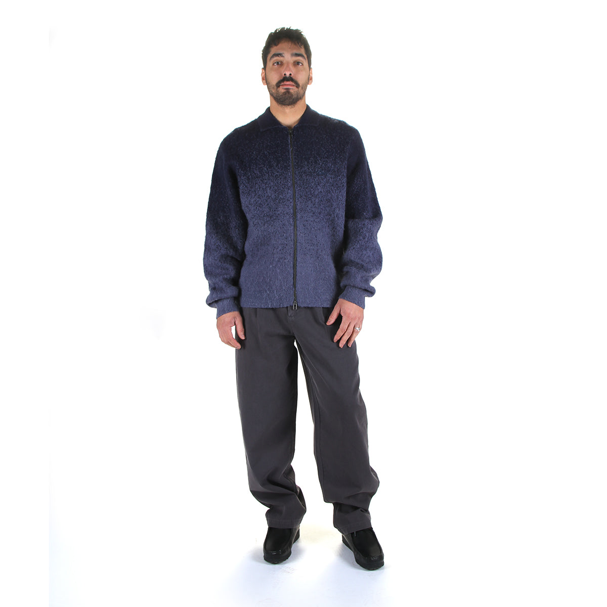 Mohair Double Zip Knit