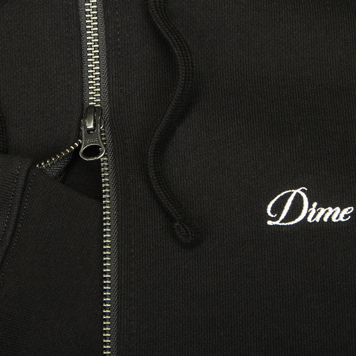 Cursive Small Logo Zip Hoodie