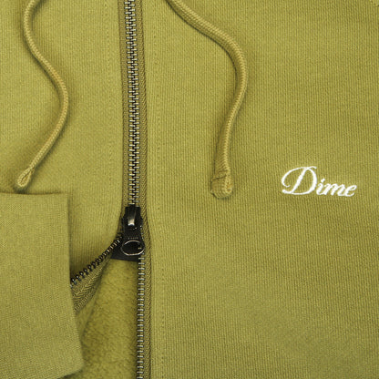 Cursive Small Logo Zip Hoodie
