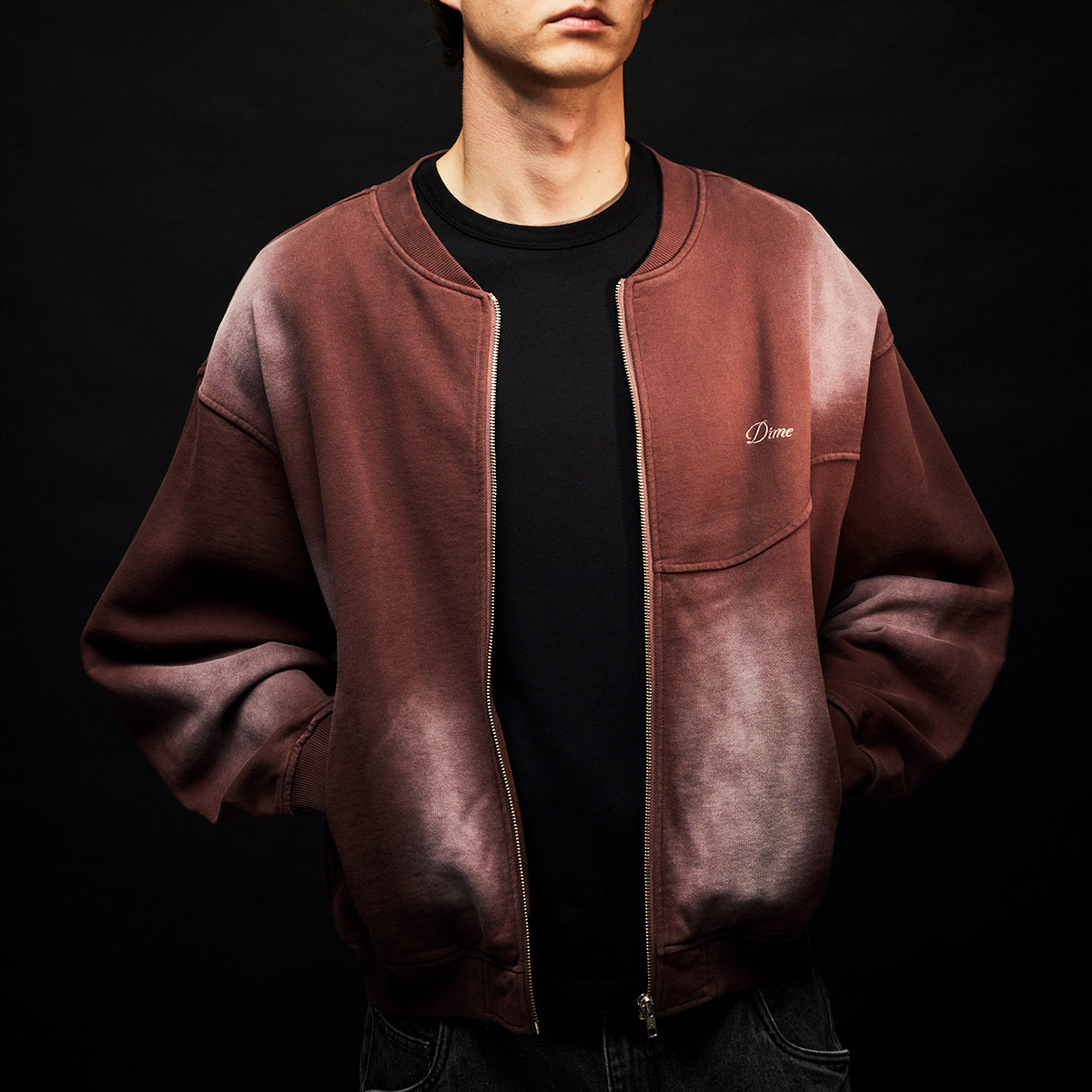 Faded Fleece Bomber