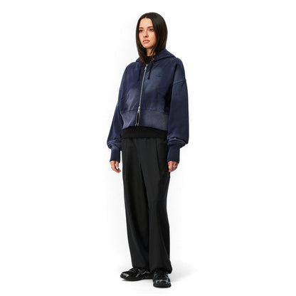 Women's Cropped Zip Hoodie