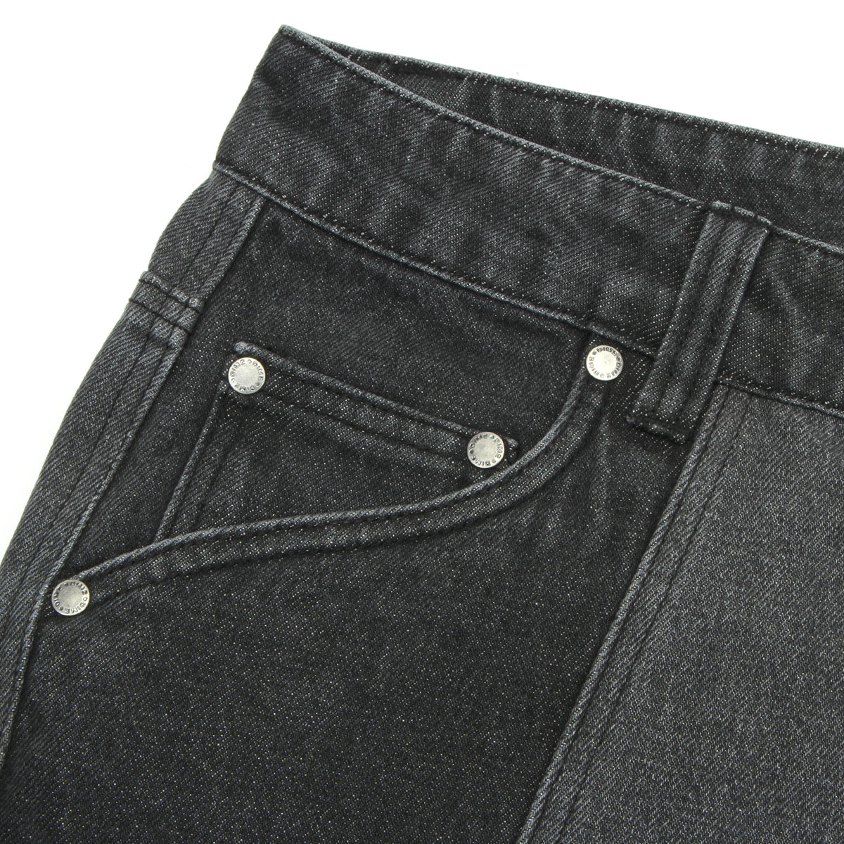 Blocked Relaxed Denim Pants