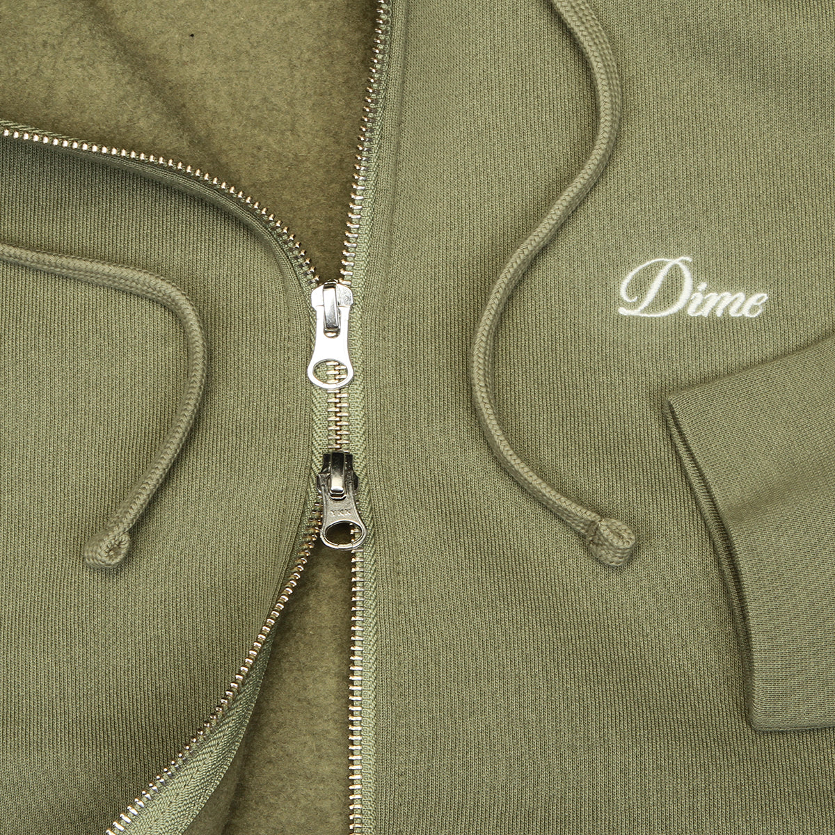 Cursive Zip Hoodie