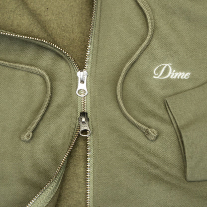 Cursive Zip Hoodie