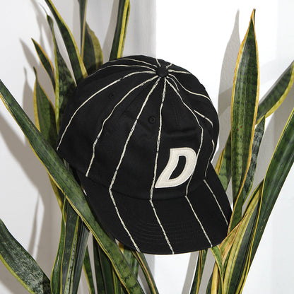 Pinstriped Worker Cap