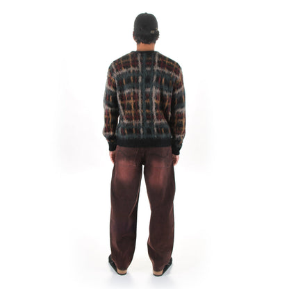 Plaid Mohair Knit