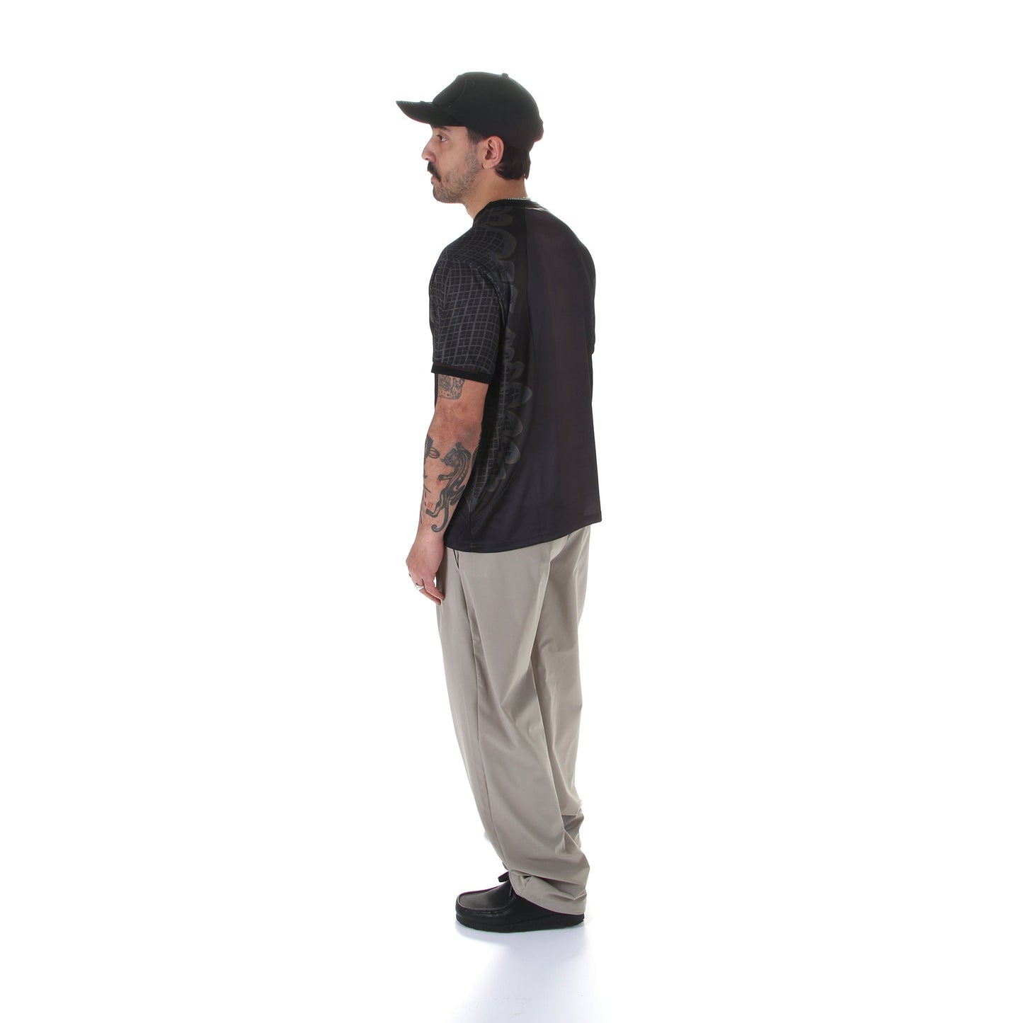 Pleated Nylon Pants