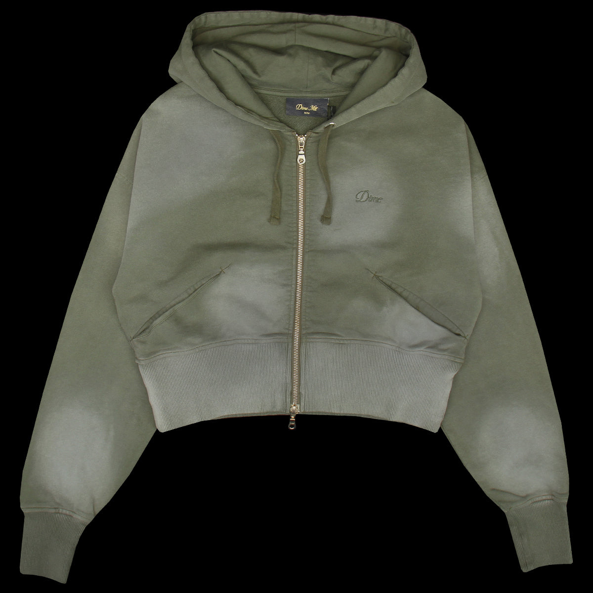 Women's Cropped Zip Hoodie