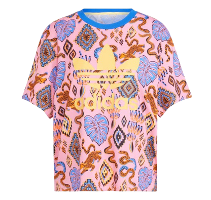Adidas Women's Adidas X Farm Rio Trefoil Tee Apparel - True Pink