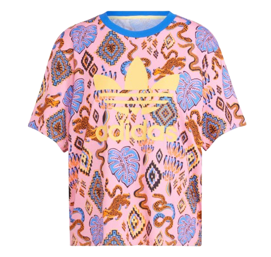 Adidas Women's Adidas X Farm Rio Trefoil Tee Apparel - True Pink