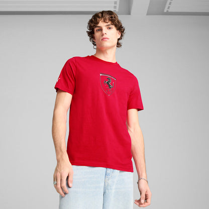 Puma Men's Scuderia Ferrari Race Tonal Big Shield Apparel - Rosso Corsa