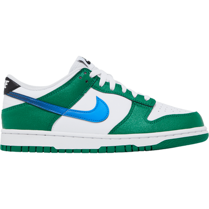Nike Kids' Dunk Low Shoes - Malachite / White / Photo Blue