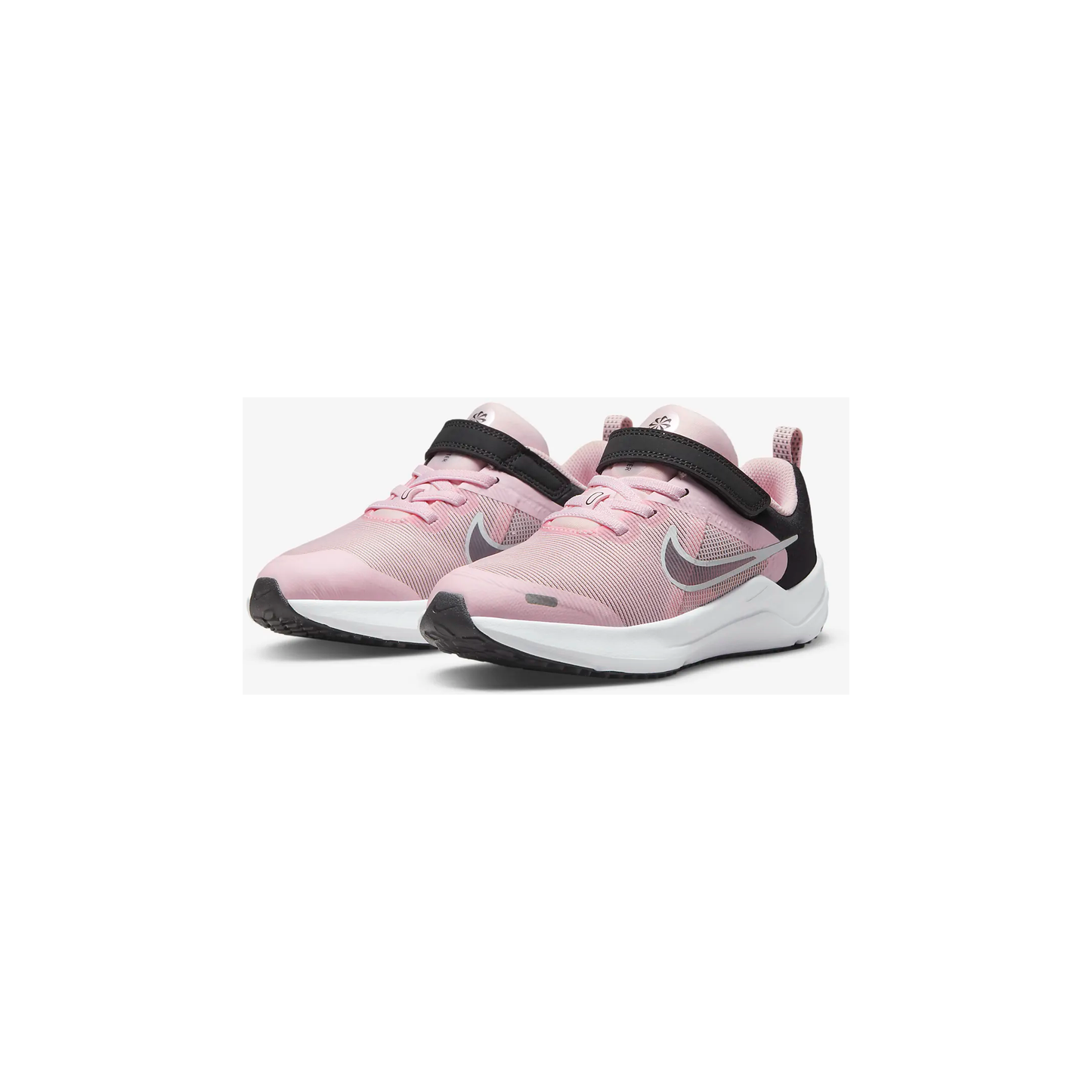 Nike Kids' Downshifter 12 Shoes - Pink Foam / Black / Flat Pewter