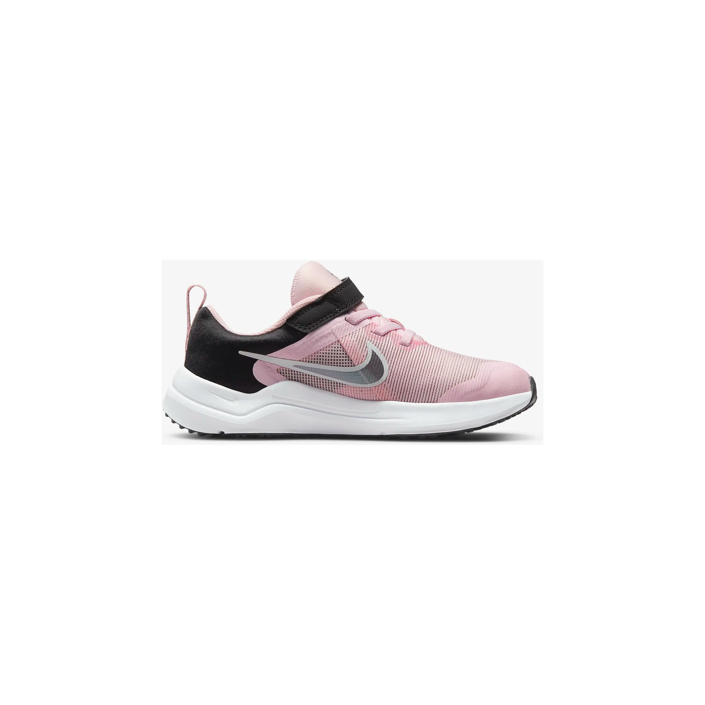 Nike Kids' Downshifter 12 Shoes - Pink Foam / Black / Flat Pewter