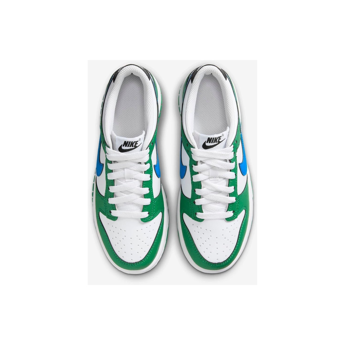 Nike Kids' Dunk Low Shoes - Malachite / White / Photo Blue