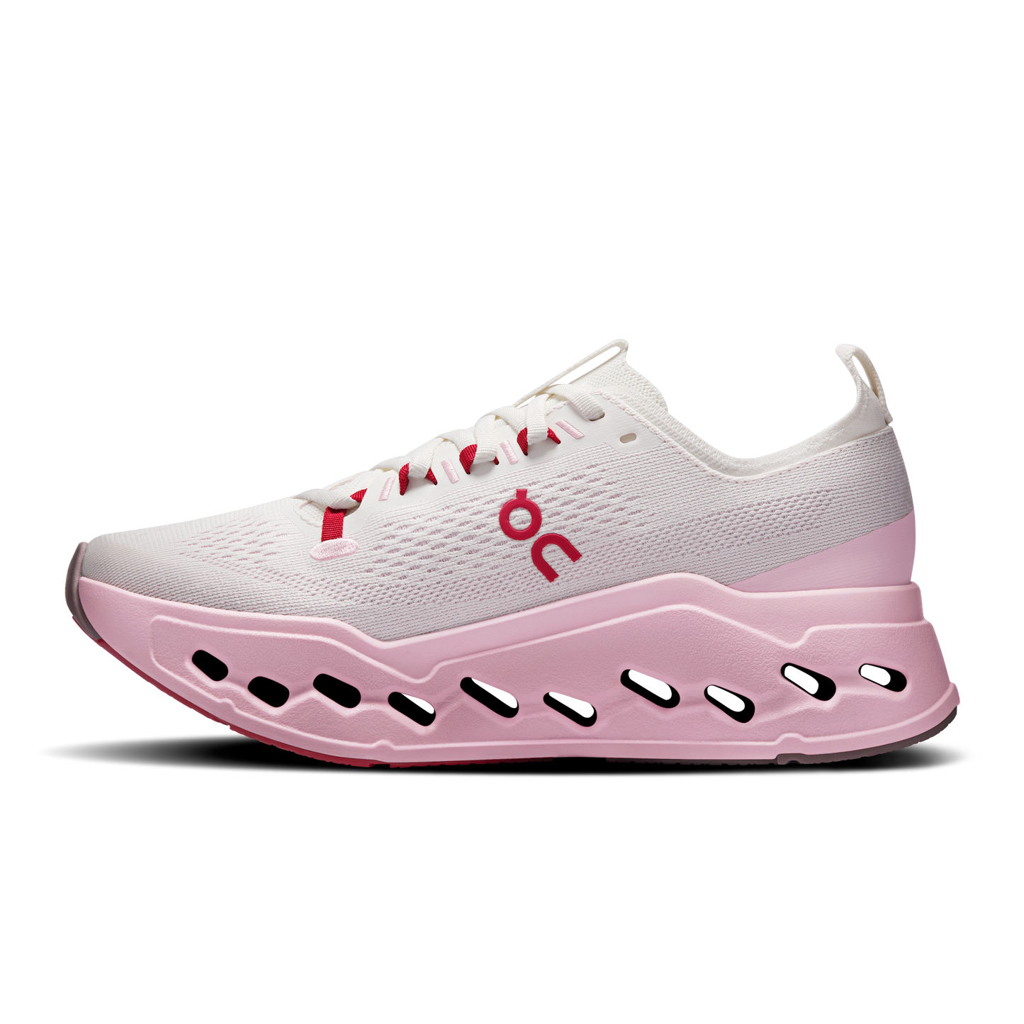 On Running Women's Cloudsurfer Max Shoes - Ivory / Peony