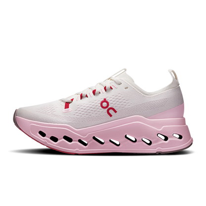 On Running Women's Cloudsurfer Max Shoes - Ivory / Peony
