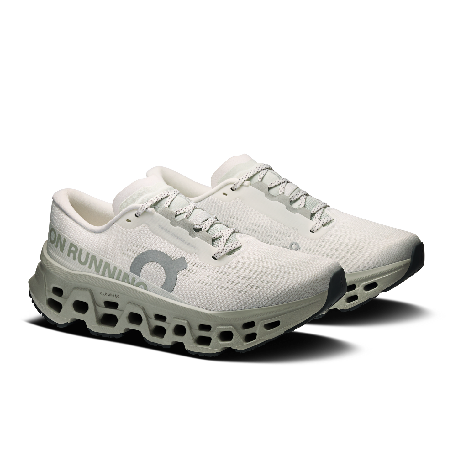 On Running Women's Cloudmonster 3 Shoes - Ivory / Tin