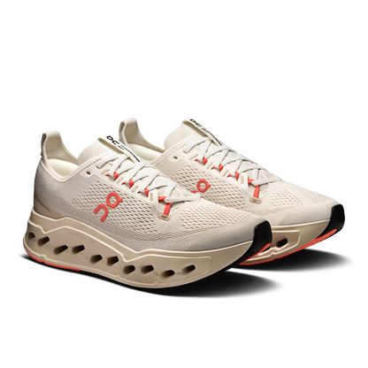 On Running Men's Cloudsurfer Max Shoes - Ivory / Salmon